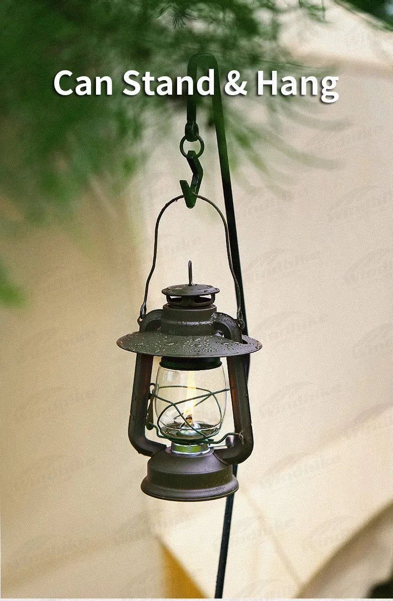 Naturehike Kerosene Lamp Coal Oil Lantern Retro Lighting Light Outdoor Camping Picnic Travel Photo Props Rainproof Portable