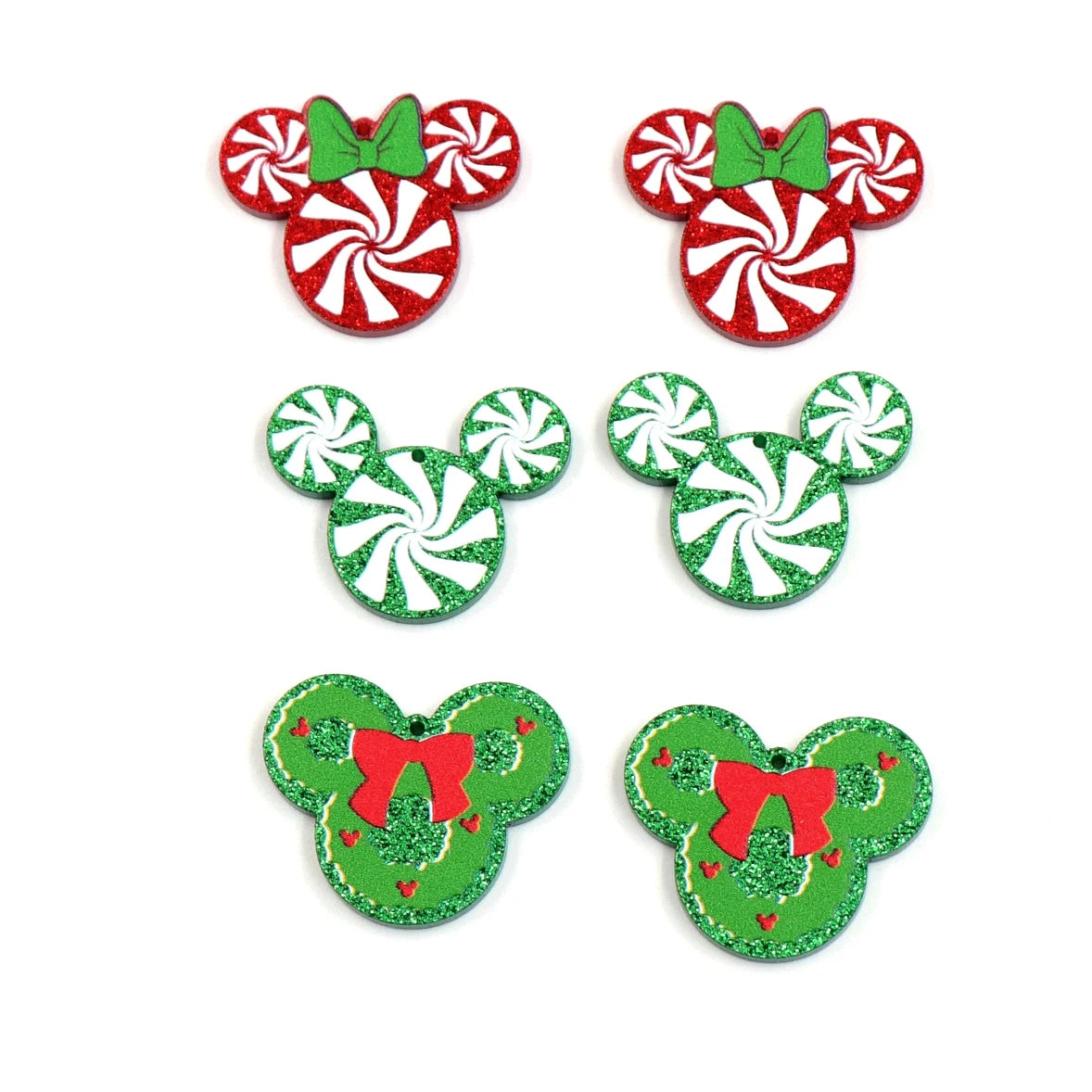 Set of 10 18mm New product CN Christmas Tree Cakes cute Acrylic Findings