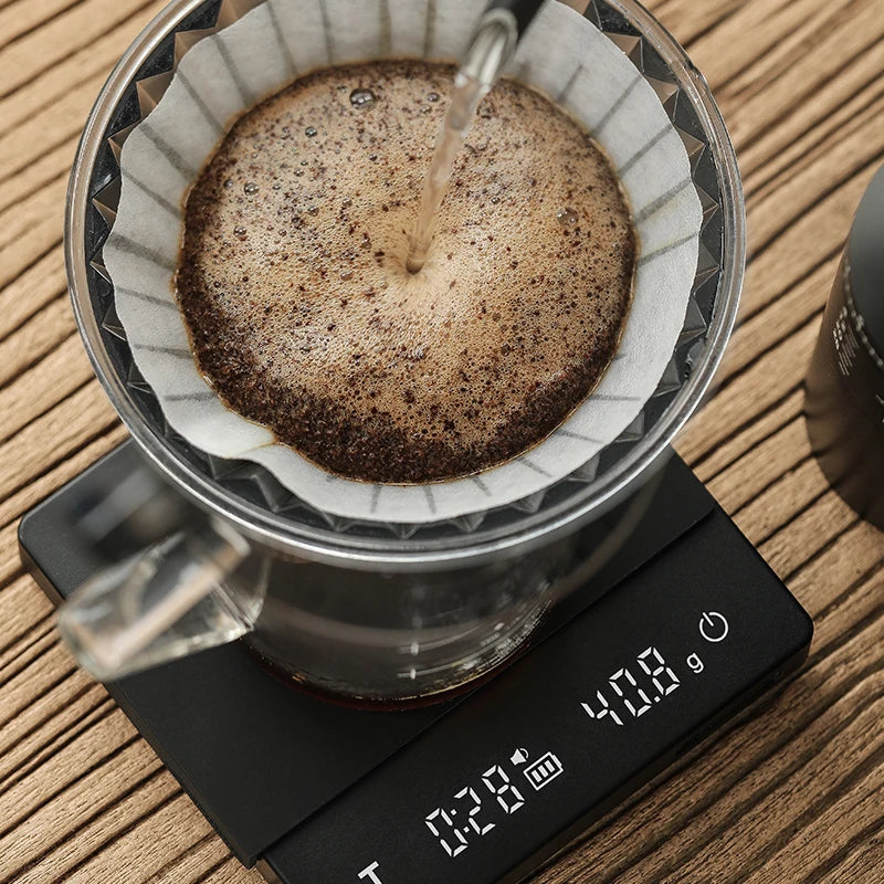 MHW 3BOMBER Smart Coffee Scale with Timer 2kg/0.1g High Precision Kitchen Scales Drip Coffee Espresso Scale Home Barista Tools