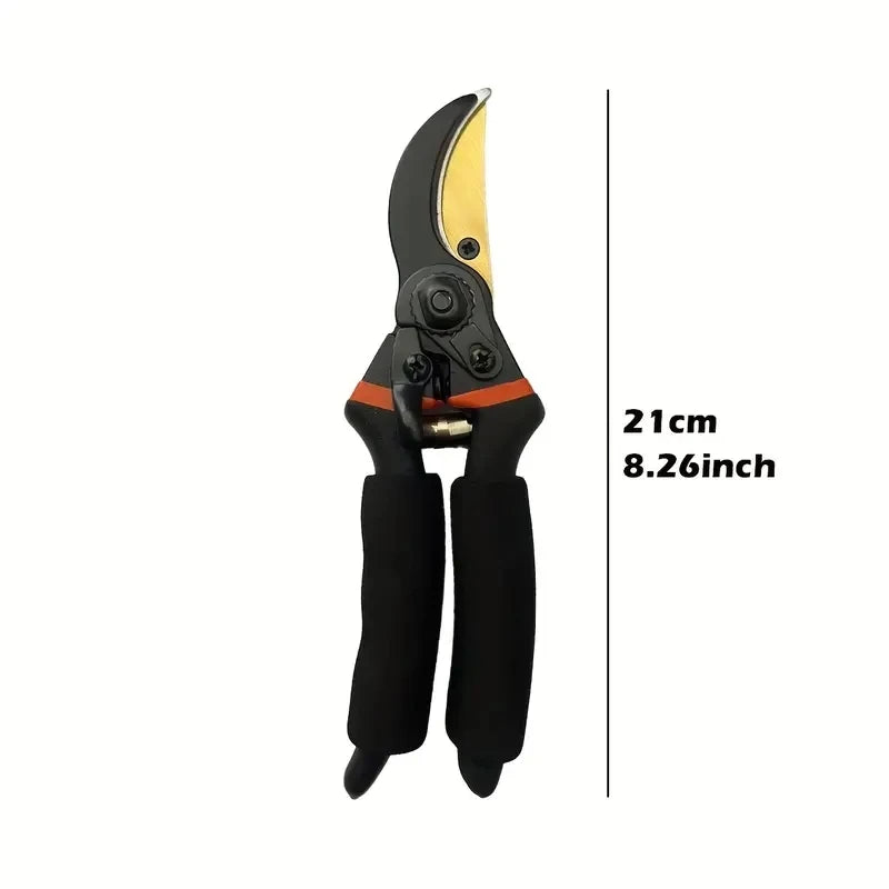 1Pcs Anti-Slip Pruning Shears Labor-saving Cutting Tools Rough Pruning Shears Garden Scissor Maintenance Tool Flower Trimming