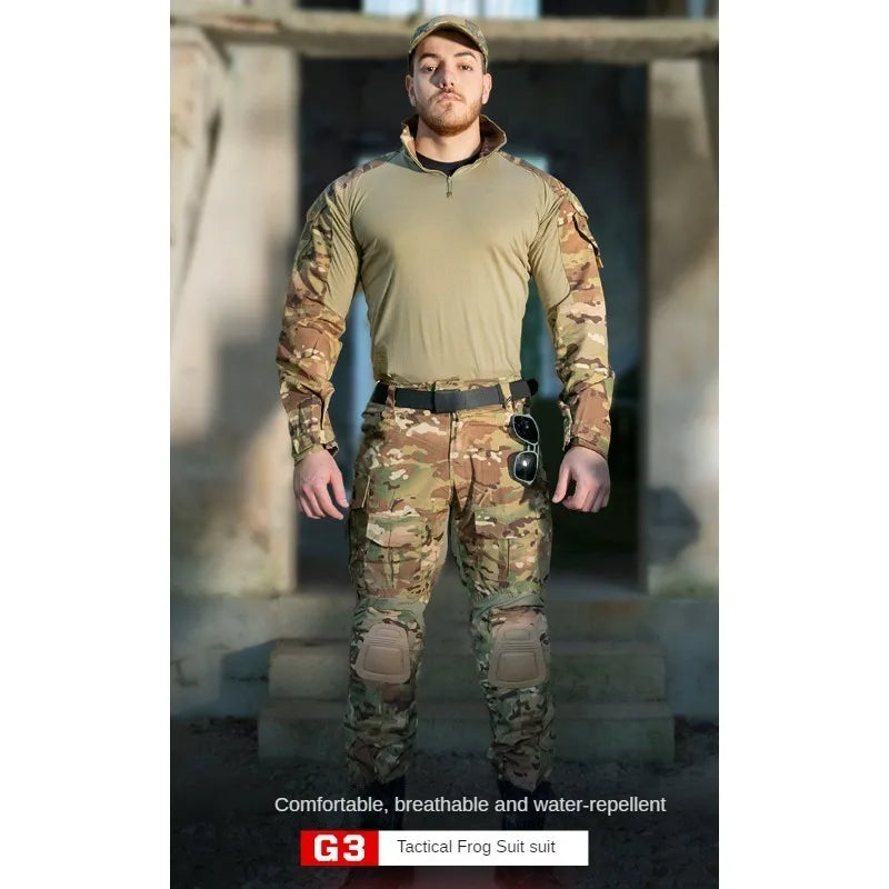 G3 Combat Suit for Men, Military Apparel Set, Tactical Camouflage Clothing, Hunting Uniform, Paintball Gear