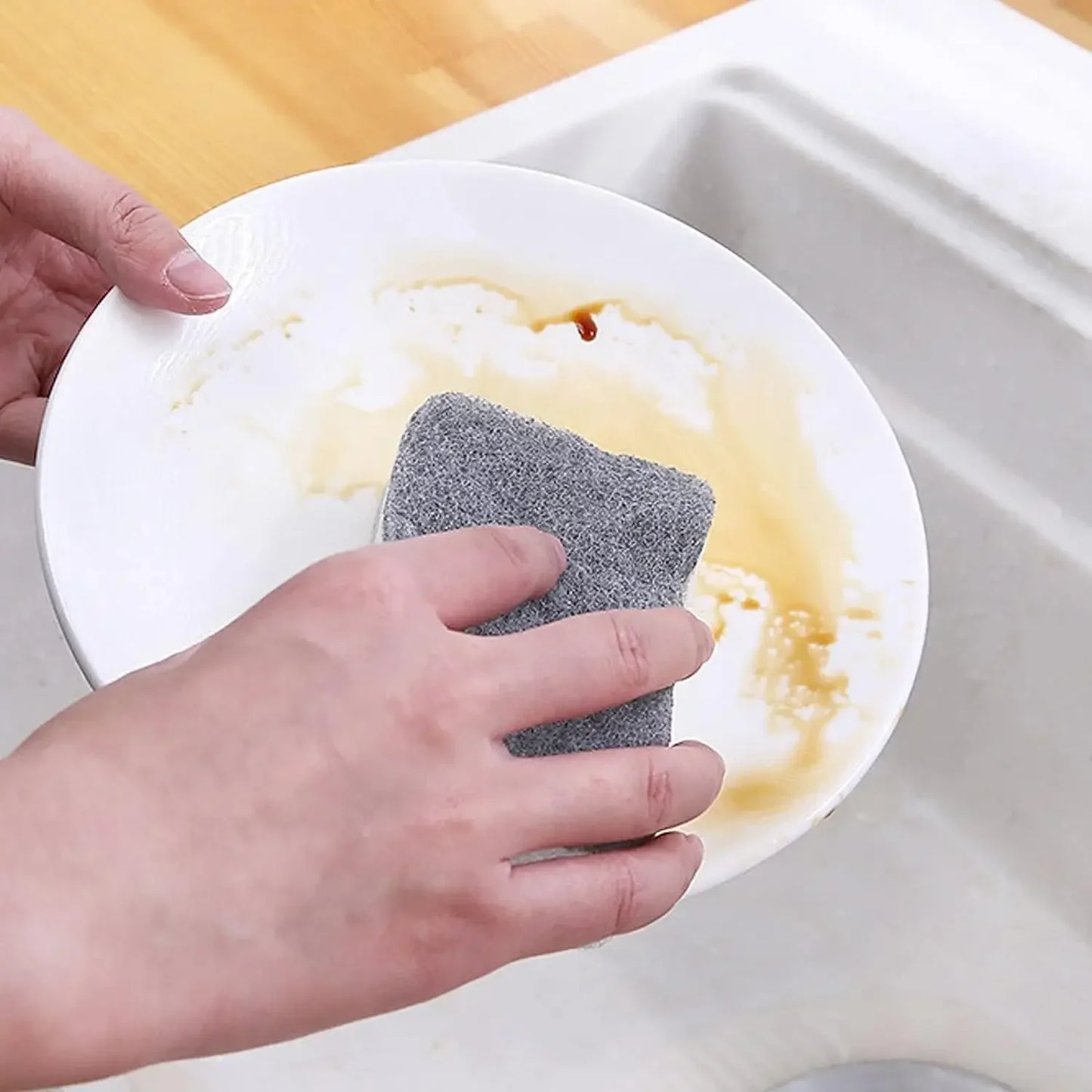 20/1pcs Kitchen Cleaning Sponges Double-sided Kitchen Sponge Wipes Pan Pot Dishwashing Scouring Pads Brush Clean Tools