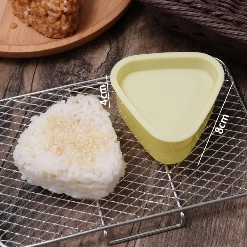 1/2Pcs Triangular Plastic Sushi Mold Onigiri Rice Ball Food Press Maker Japanese Bento Baby Rice Ball Molds Kitchen Accessories