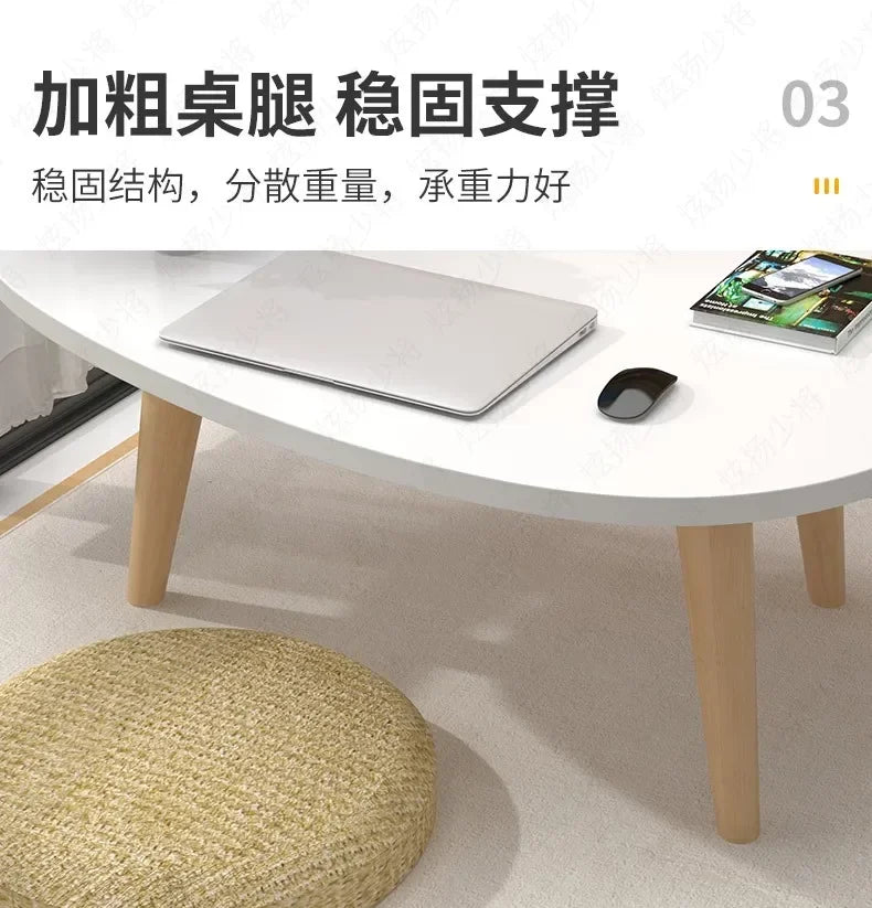 Tea table simple modern balcony sofa side simple household living room small round corner table Nordic bedside small round table