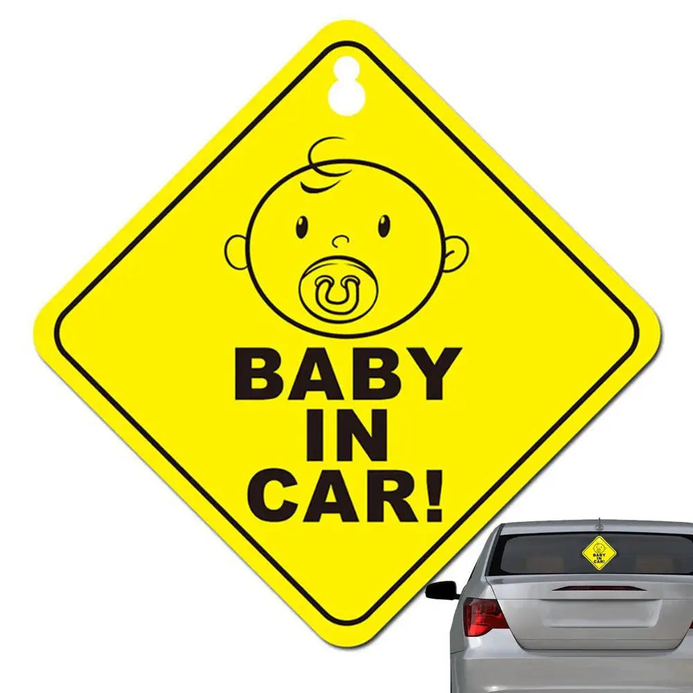 Baby On Board BABY IN CAR PVC Stickers Safety Reflective Tuning Cartoon Window Decals Automobiles Personalized Ornaments