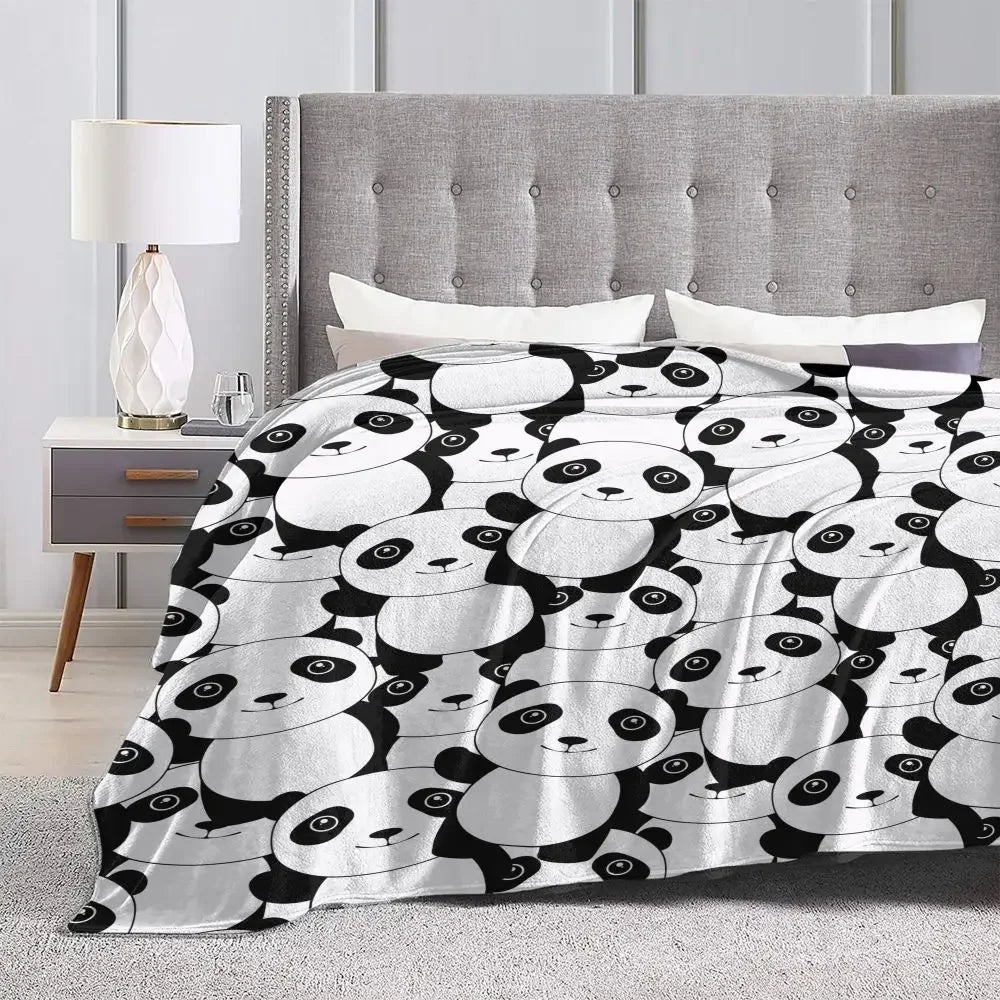 Panda Blanket Cover Coral Fleece Plush Panda,cute,animal Soft Throw Blankets for Bedding Couch Bedroom Quilt