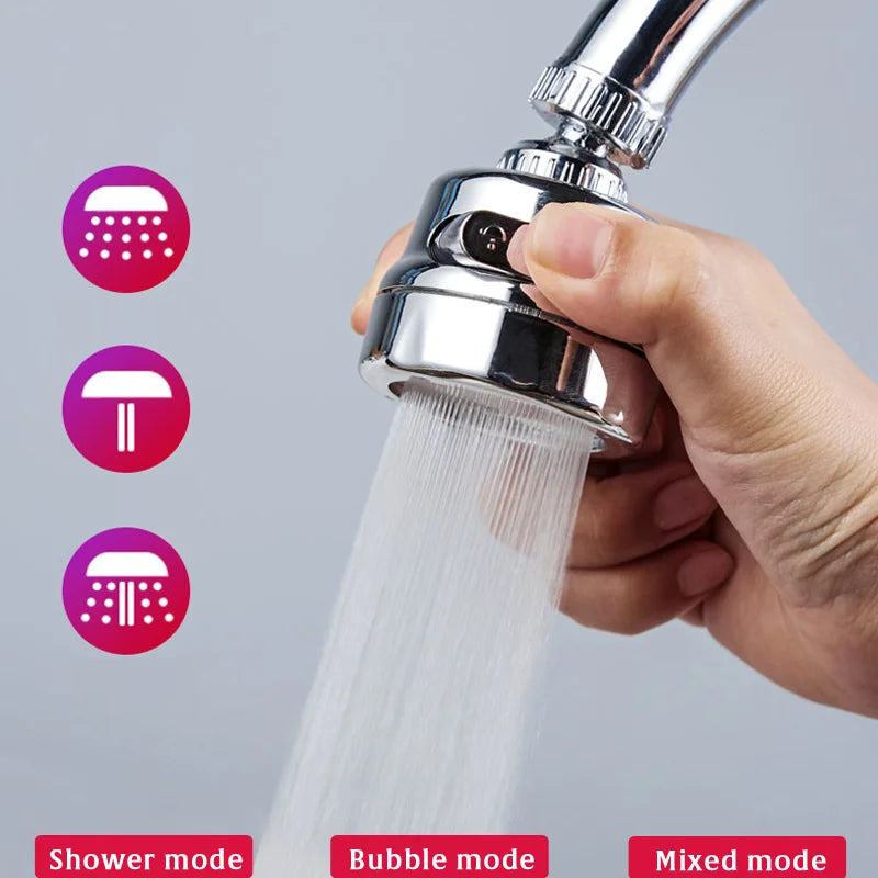 Universal 3Mode Kitchen Faucet Adapter Aerator Shower Head Pressure Home Water Saving Bubbler Splash Filter Tap Nozzle Connector