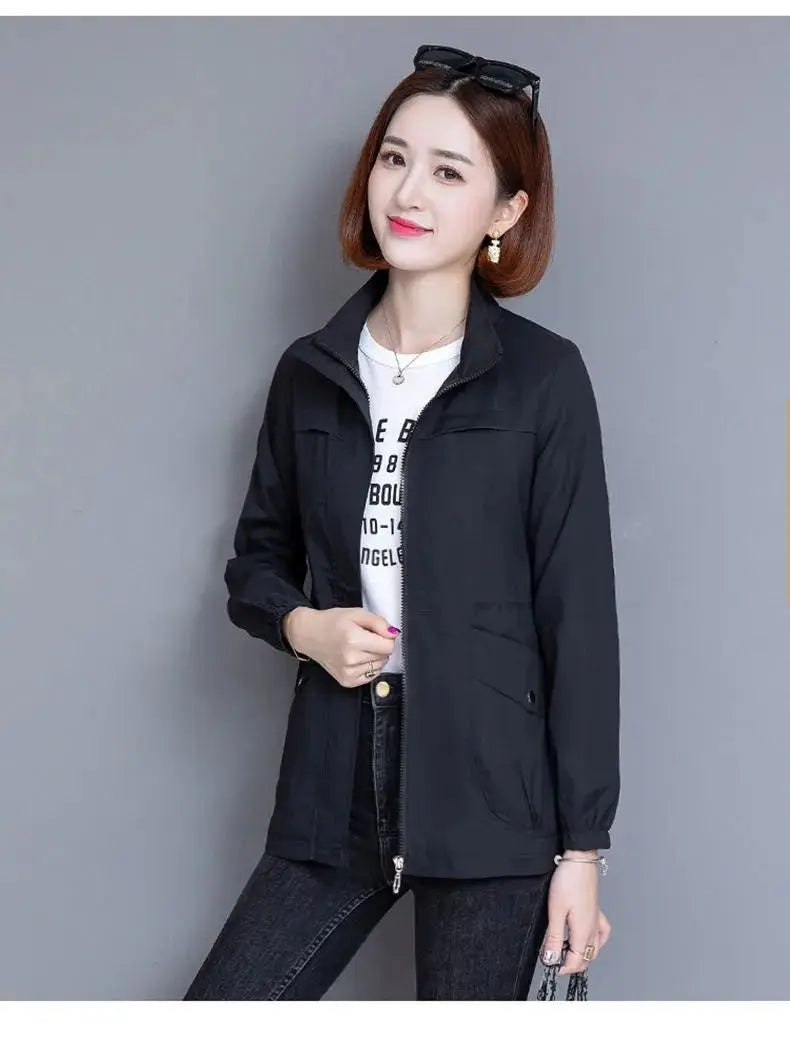 Spring Women's Jackets 2023 New Causal Windbreaker Famale Thin Basic Coat Lightweight Jacket Outwear Women Clothing