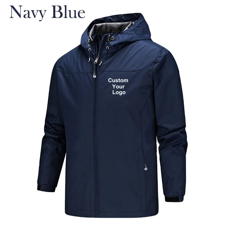 New men's Custom Your Logo Jackets Waterproof Windproof Breathable Jacket Men Fashion Outdoor Mountain&Hiking Softshell Jackets