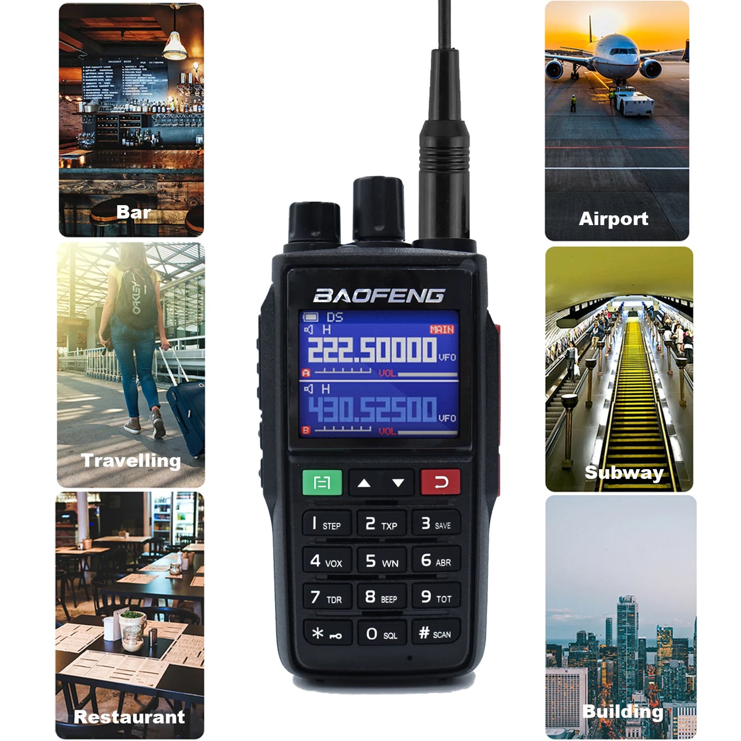 Baofeng Official Store UV-22 Walkie Talkie Long Range USB Type-C High Capacity NOAA 999CH FM Two Way Radio