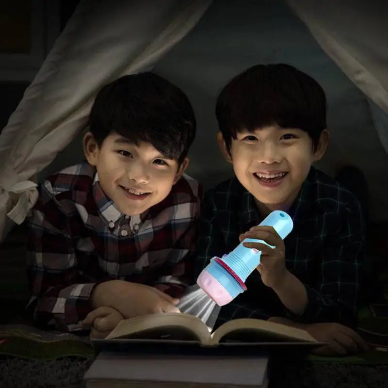 Flashlight Projector Dinosaur Slide Projector Kids Flashlight Torch Projection Light Torches Lamp Flashlight For Night Bedtime