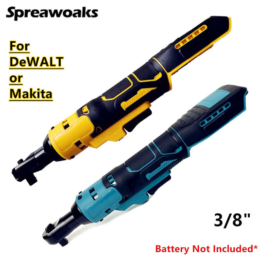 Electric Ratchet Wrench 3/8" Cordless Driver 220N.M Removal Screw Nut Repair Power Tools For Dewalt / Makita 18V 20V Battery