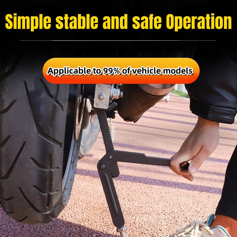 Motorcycle Stand Labor Saving Foldable Wheel Chain Cleaning Maintenance Lifting Frame Portable Motorcycle Lift Stand Jack