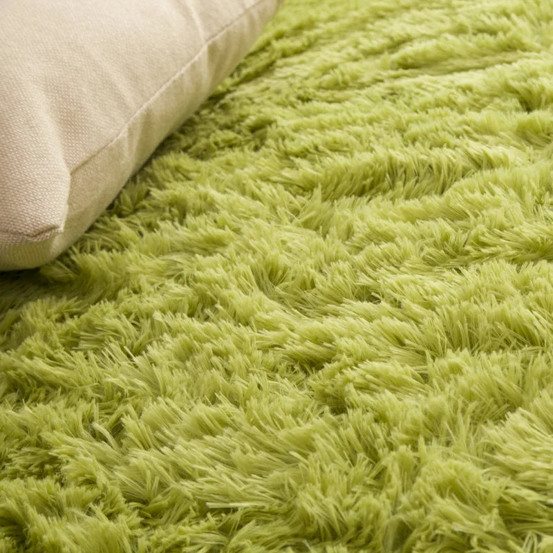 Soft Area Rugs For Bedroom Fluffy, Non-slip Tie-Dyed Fuzzy Shag Plush Soft Shaggy Bedside Rug, Tie-Dyed Living Room Carpet