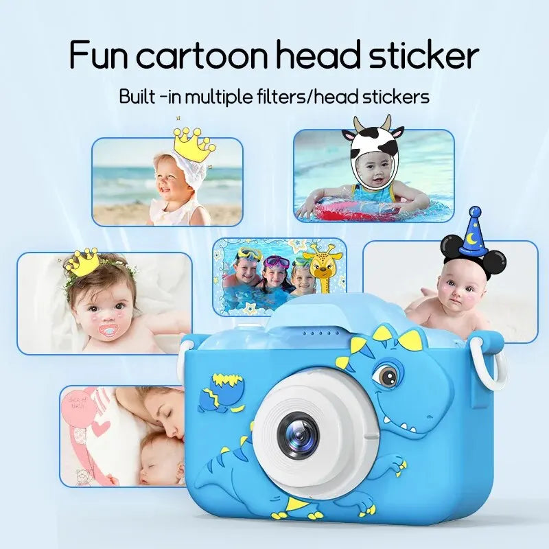 Mini Camera Kids Camera Toys For Boys/Girls, Kids Digital Camera For Toddler Video With 32G SD Card for Christmas Birthday Gifts