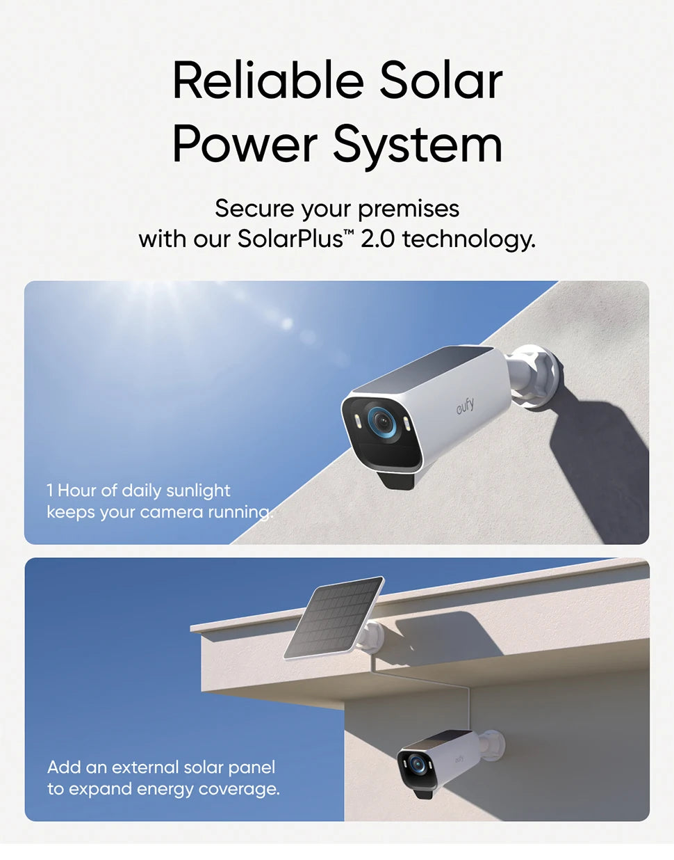 eufyCam S3 Pro 2-Cam Kit Solar Camera Outdoor Wireless MaxColor Night Vision 4K Security Camera with Solar Panel Forever Power