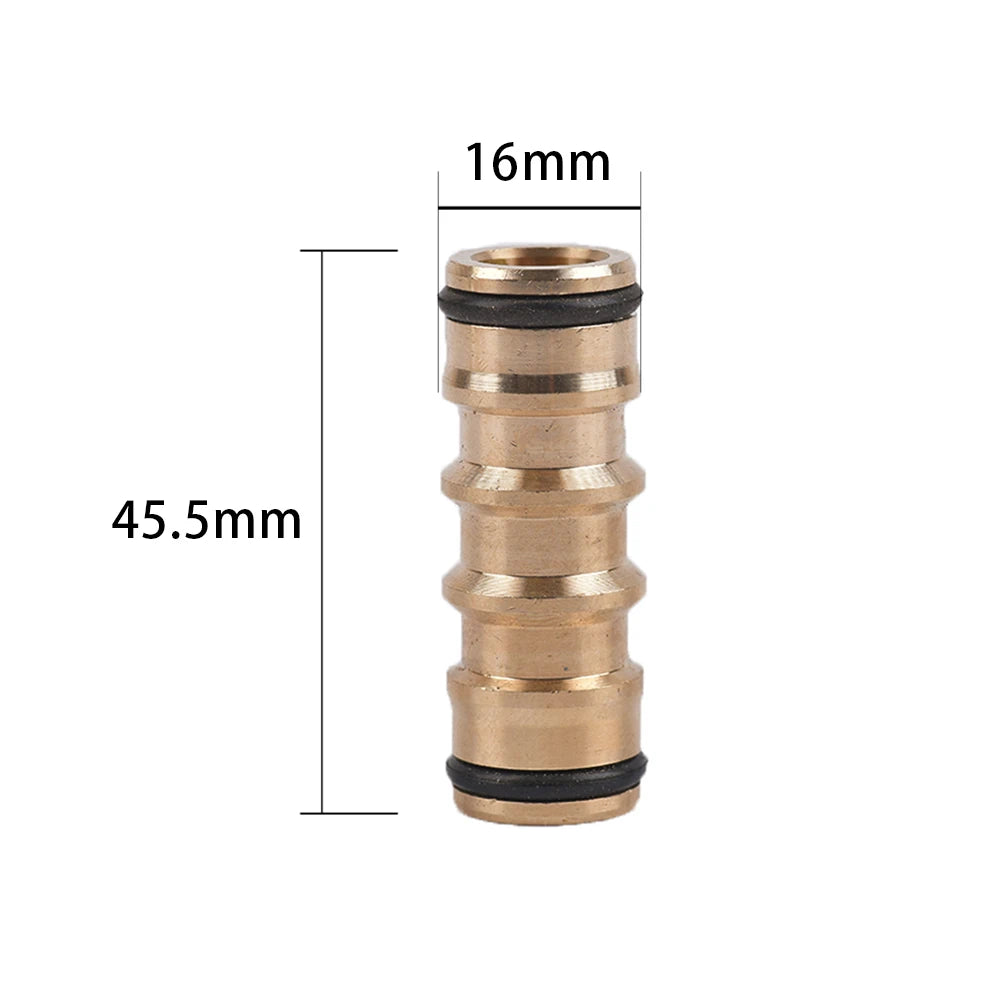 1/2'' 3/4'' 1'' Brass Tap Quick Connecter 16mm 20mm Copper Hose Coupling Adapter Garden Tubing Repair Watering Gun Fittings Tool