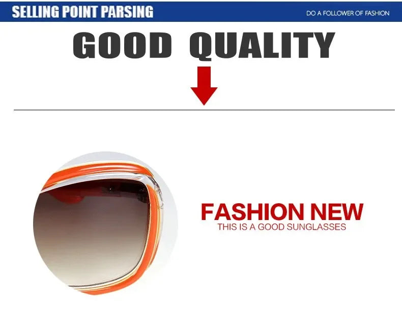 2024 New Style Women Sunglasses Fashion Trend Oculos Outdoor Sport Sun Glasses UV400 Protection Female Eyewear 5037