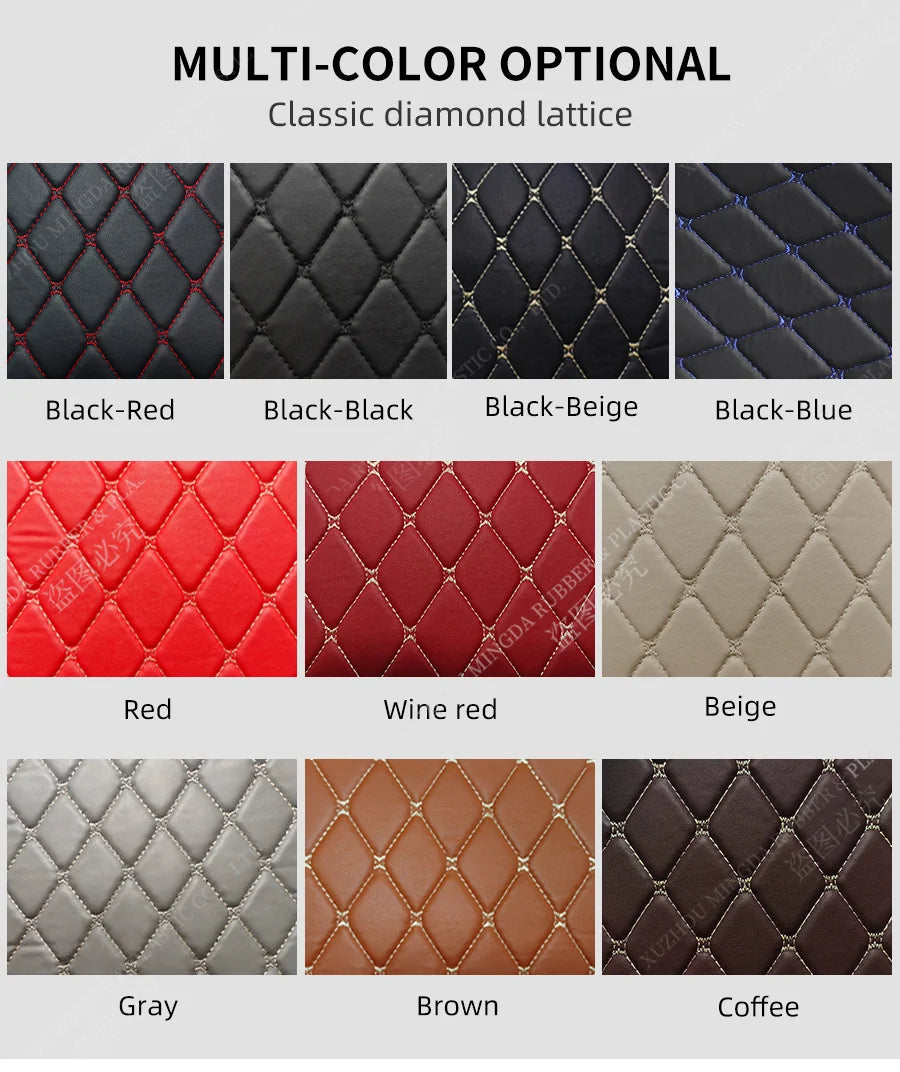 Car Trunk Mat For Volkswagen VW T-Cross 2019 2020 2021 2022 2023 Custom Quality Leather Carpet Cover Car Accessories