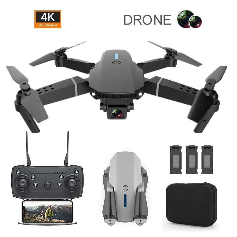 Drones with Camera 4k HD UAV Aerial Photography Dual Camera Folding Aircraft  Remote Control Fixed Height Quadcopter