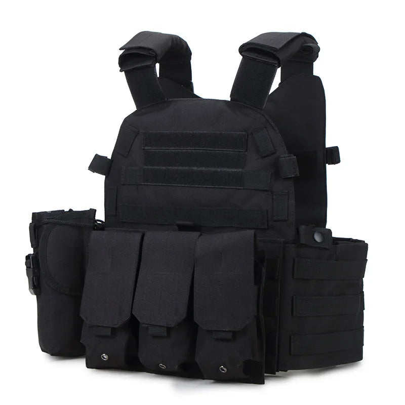 Nylon Tactical Vest Body Armor Hunting Carrier Airsoft Accessories Men Combat MOLLE Camo Hunting Vest Outdoor CS Hunting