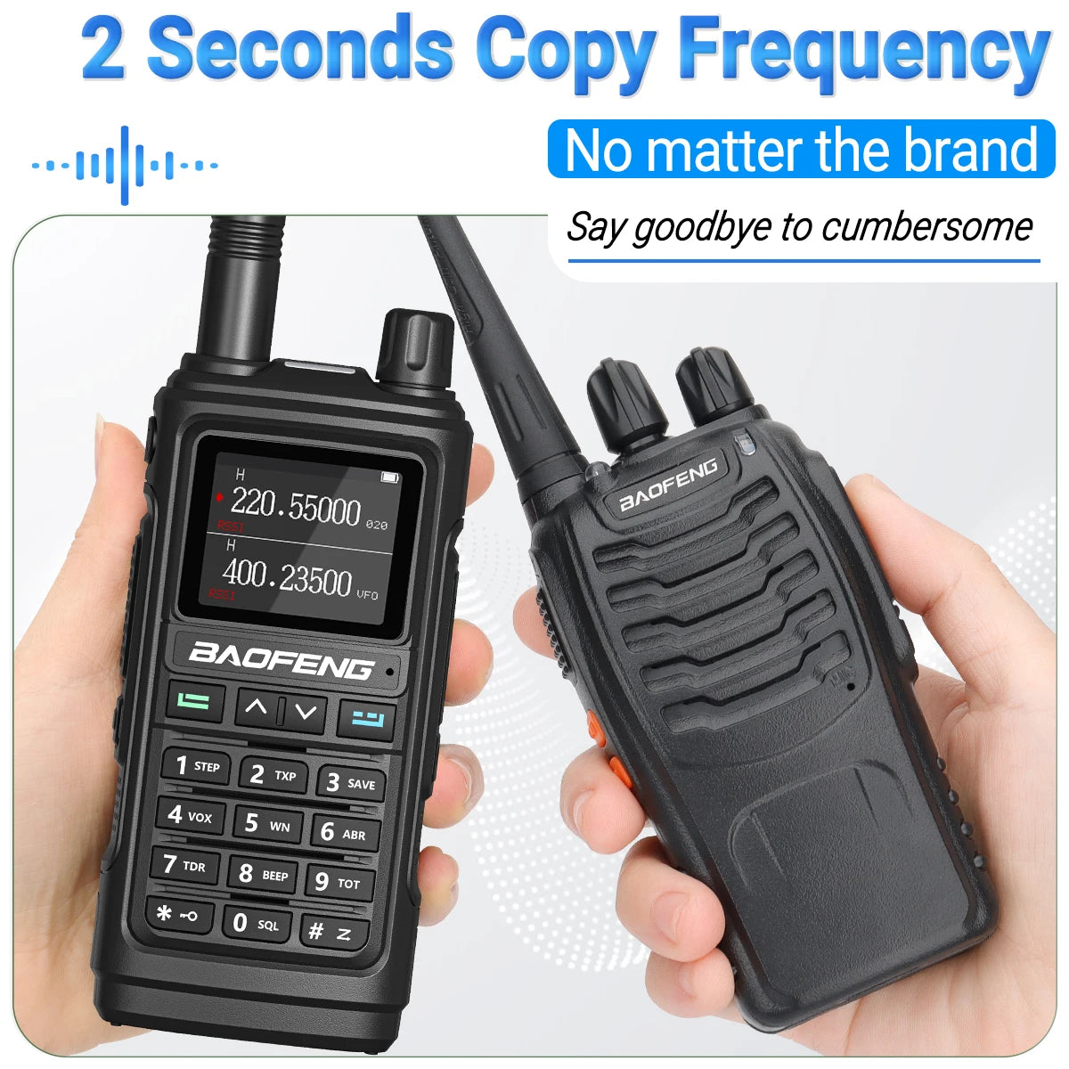 Baofeng UV-17 Pro V2 Wireless Copy Frequency Tri Band Waterproof Powerful Walkie Talkie Long Range UV-5R UV S9 Two Way Radio