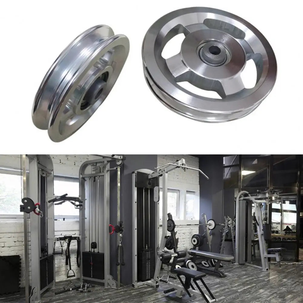 Pulley Wheel Replacement Long Service Life Aluminium Alloy Pulley Wheel Fitness Equipment Accessories Pulley Wheel