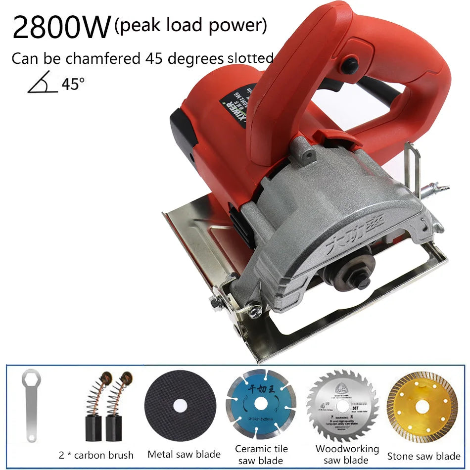 220V Multifunctional Electric Circular Saw Tools Wood Metal Marble Tile Brick Household High Power Cutting Machine