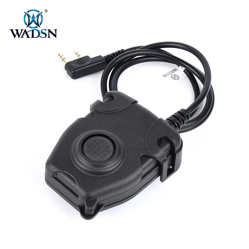 WADSN PTT Button Tactical Headset Interphone walkie talkie linker airsoft accesorios headphones ipsc TCI