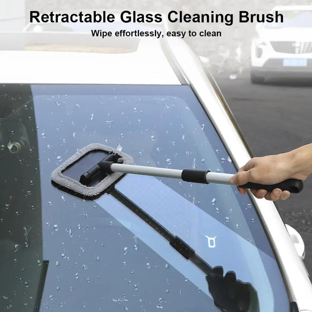 Window Cleaning Brush Telescopic Rod Car Windshield Clean Multi-functional Car Wiper Cleaner Glass Auto Accessories