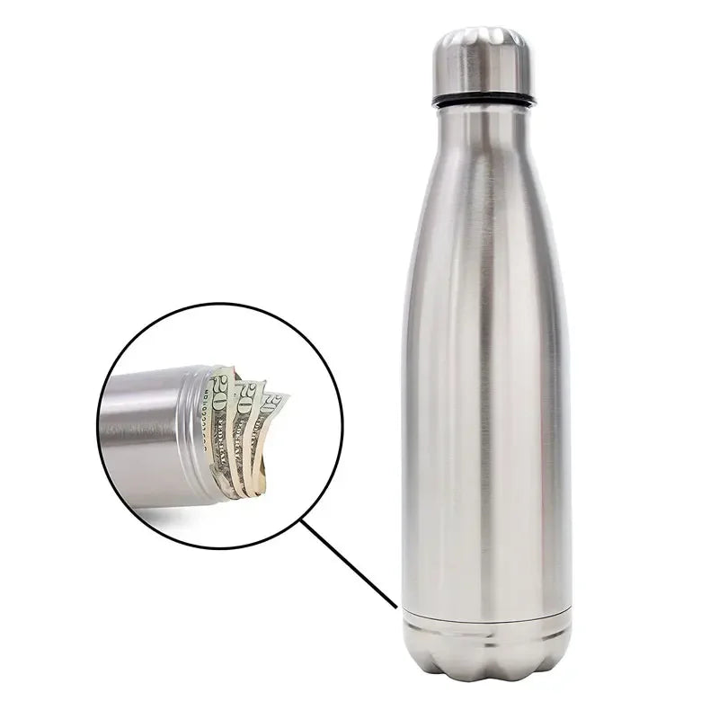 750ml Diversion Water Bottle Portable Water Bottle Secret Stash Pill Organizer Can Safe Hiding Spot for Money Bonus Key Ring Box