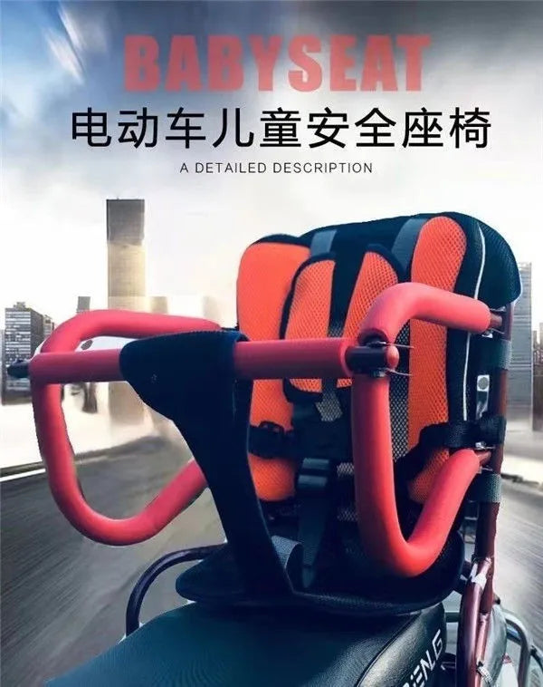 Children's Bicycle Scooter/electric Car/electric Motorcycle Baby Rear Seat Foldable Child Seat with Safety Belt