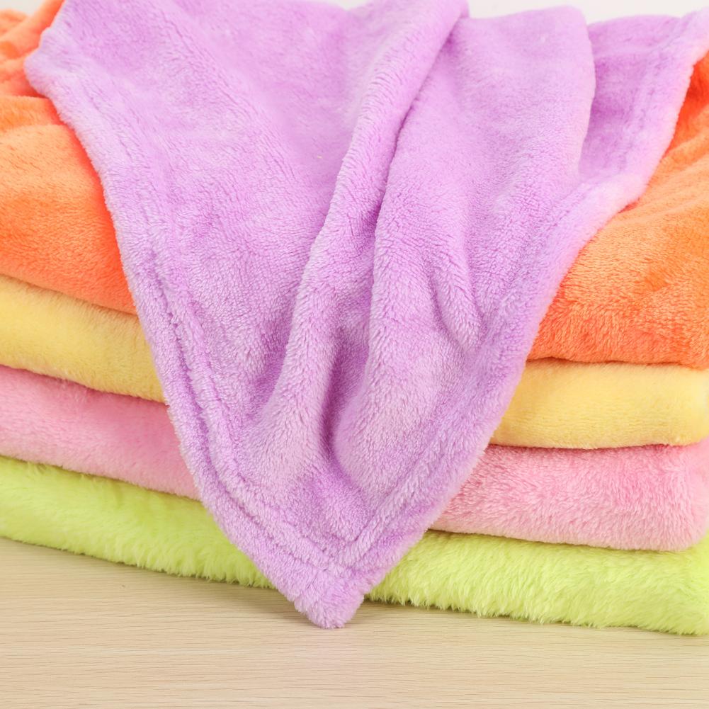 Fluffy Winter Coral Fleece Blankets Plain Bedspreads Thick Warm Soft Throw Blankets Universal Solid-color Sofa Cover Bed Cover