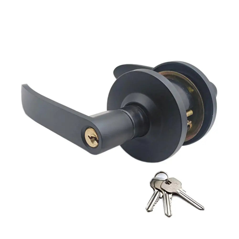 Door Handle Lock Aluminum Alloy Door Key Locks Room Hotel Anti Theft Safty Security Locker Latch For Toilet /Bathroom/Bedroom