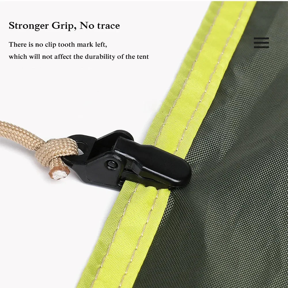 10/15/20Pcs Awning Clamp Tarp Clips Snap Hangers Tent Camping Survival Tighten Tool for Outdoor Camp Hike Camping Equipment sale