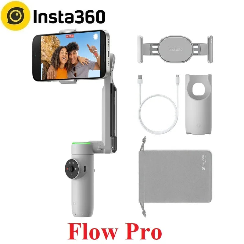 Insta360 Flow-Pro Smartphone Portable  Stabilizer, Auto Tracking Phone Gimbal, 3-Axis Stabilization For Android Iphone