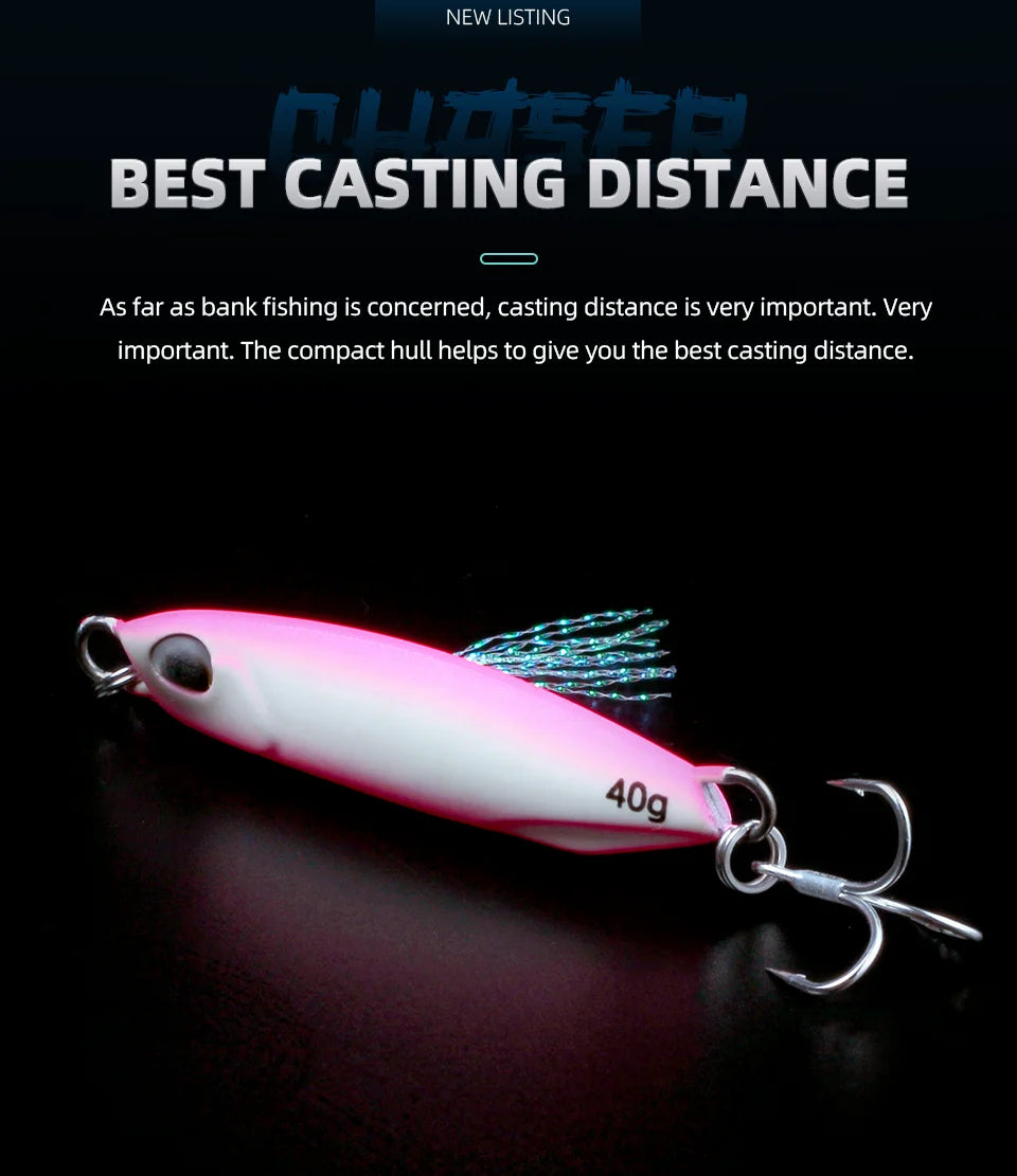 Magic Works Fishing Metal Jig 15G 20G 30G 40G 60G Fishing Goods 2024 Jig For Sea Artificial Fishing Gear Artificial Fishing Lure