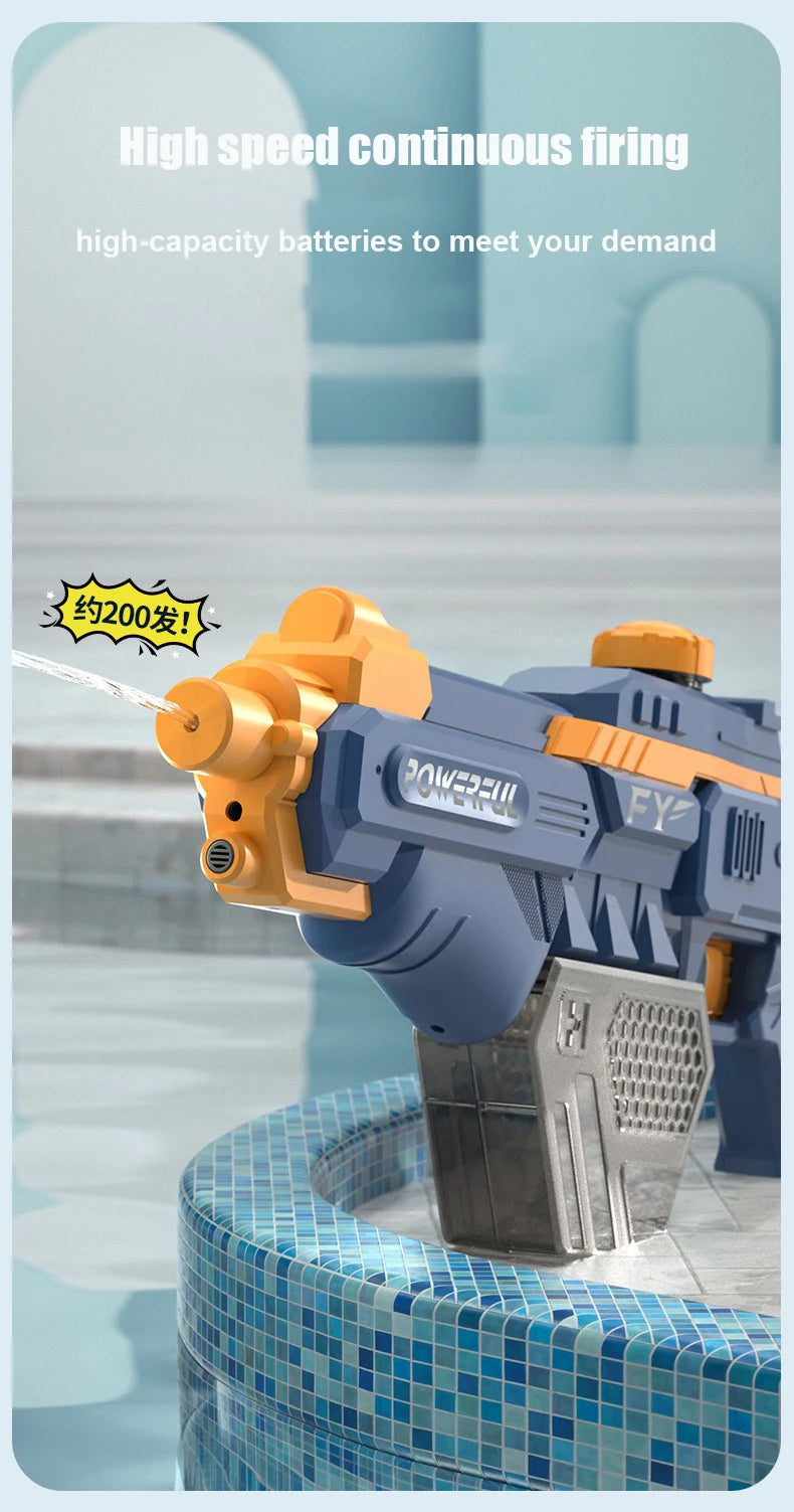 Free Shipping Electric Water Gun Powerful Water Blasters Squirt Guns Large-capacity Water Tank Summer Swimming Pool Outdoor Toy