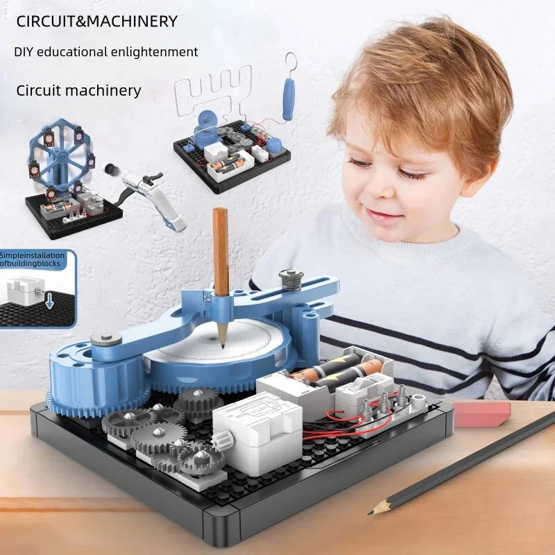 STEM Education Toys for Boys Girls DIY Educational Toy Science Experiment Building Blocks Set for Kids Birthday Gifts