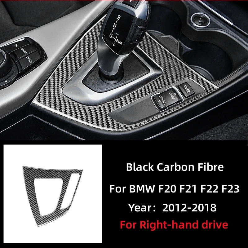 For BMW 1 Series F20 F21 116i 118i 2 Series F22 F23 Accessories Carbon Fiber Interior Car Gear Shift Panel Trim Cover Stickers