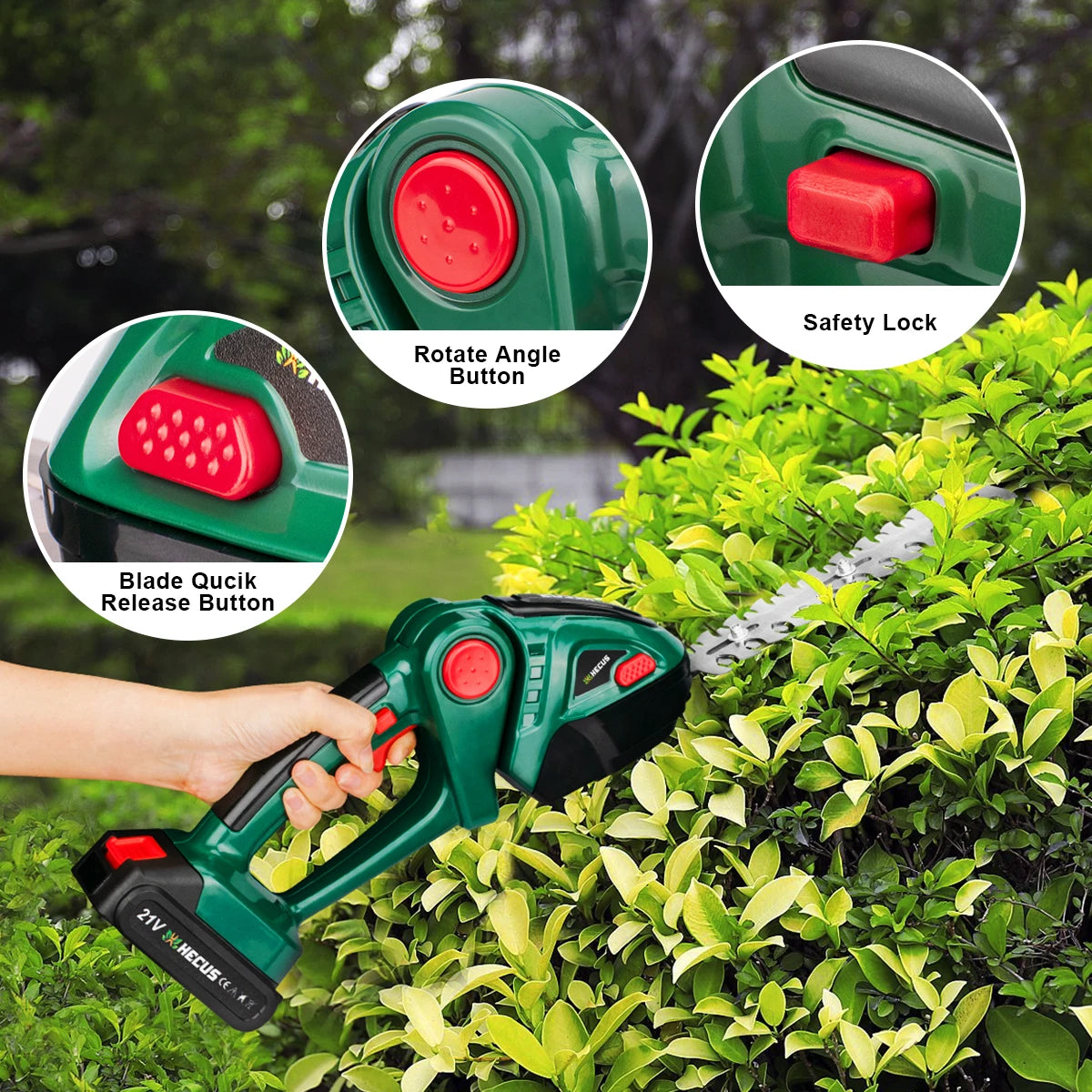 2 IN 1 Cordless Electric Hedge Trimmer Lawn Mower Household Shrub Weeding Pruning Mower Garden Tools for Makita 18V Battery