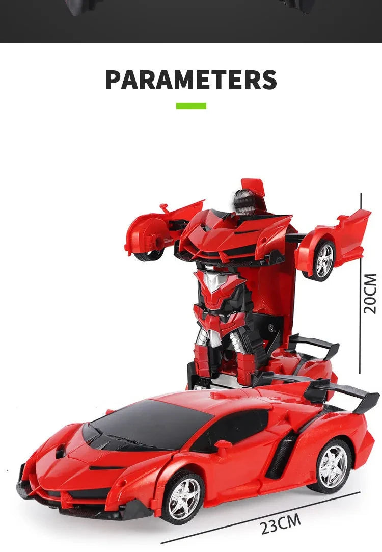 Mini 2 In 1 Car Toys Transform Car Robot Model Car Remote Control RC Car Deformation Car Toy Boys Gifts Children Toys Gift