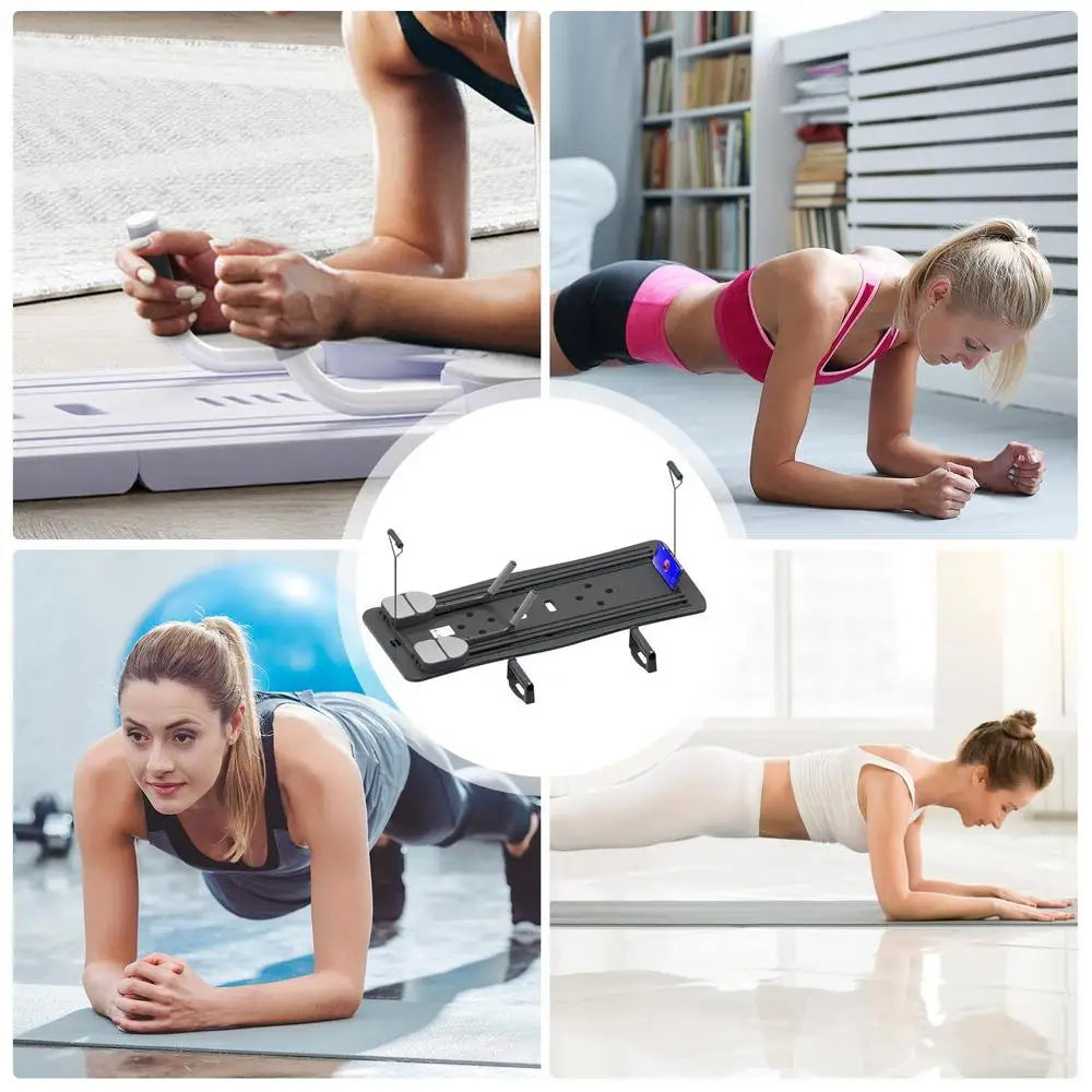 Pilates Board Pilates Reformer Board Core Workout Equipment Foldable Multi-Purpose Roller Home Fitness Yoga Pilates