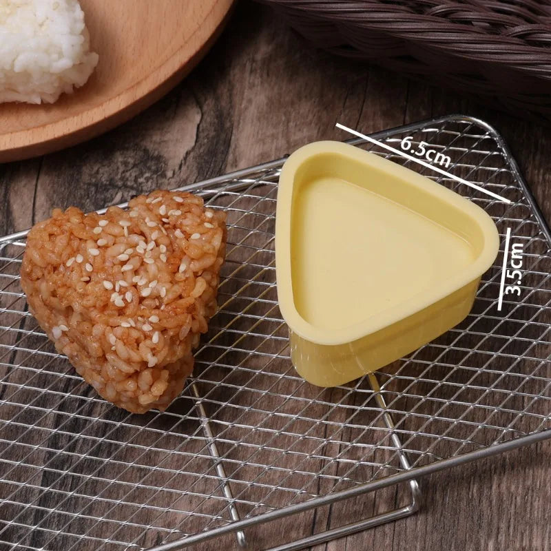 1/2Pcs Triangular Plastic Sushi Mold Onigiri Rice Ball Food Press Maker Japanese Bento Baby Rice Ball Molds Kitchen Accessories