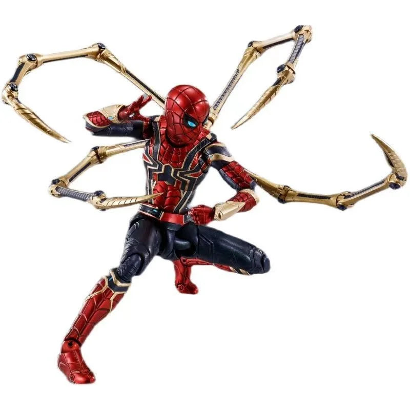 Hot Toys Avengers Mobile Hero Golden Claw Spider Man Handmade Gift For Children'S Birthday, Lucky Bag Toy, Children'S Day Hallow