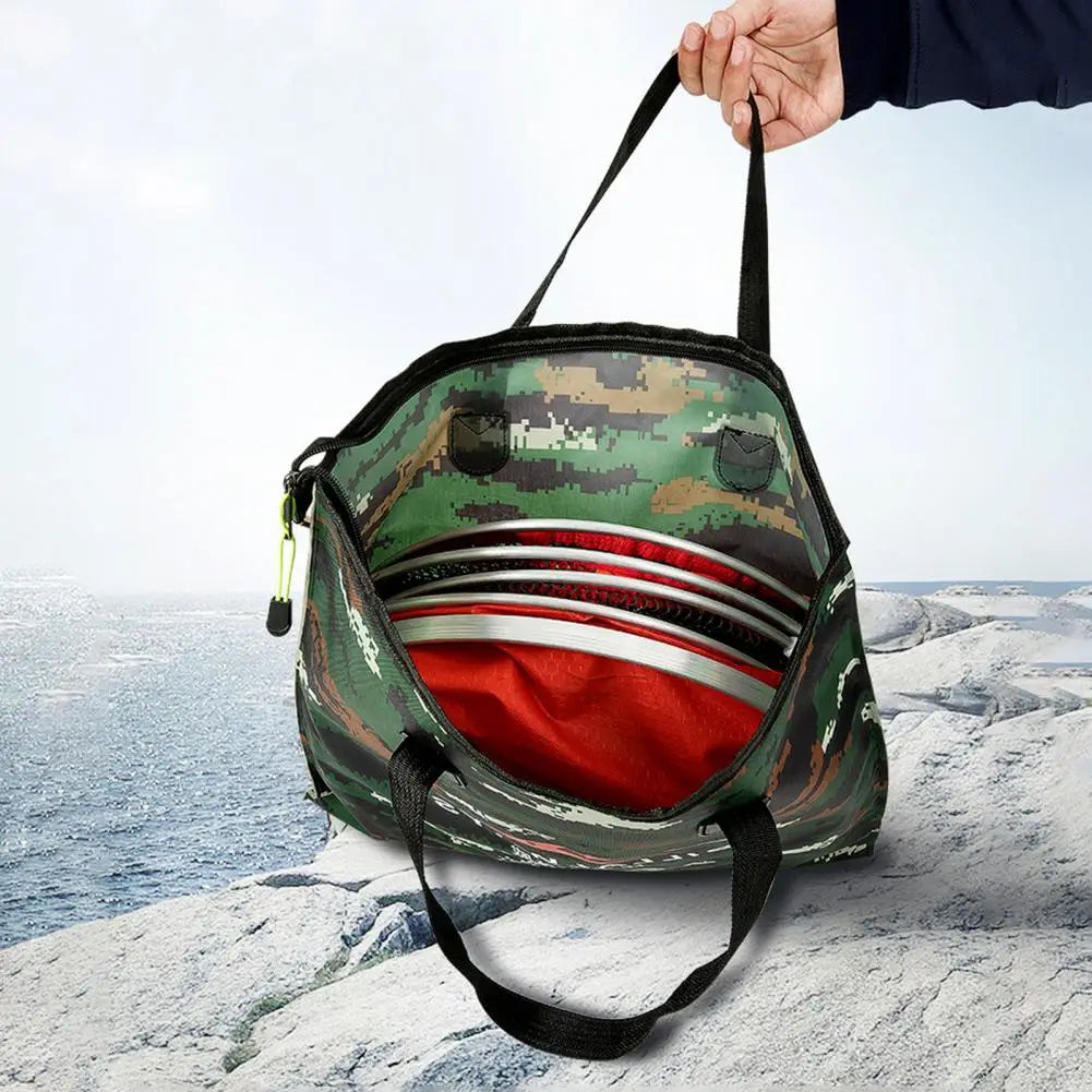 3 Sizes Portable Folding Fishing Bag EVA Foldable Bucket Durable Outdoor Fishing Water Tank Fish Wear Bucket Fish Care Gear Bag