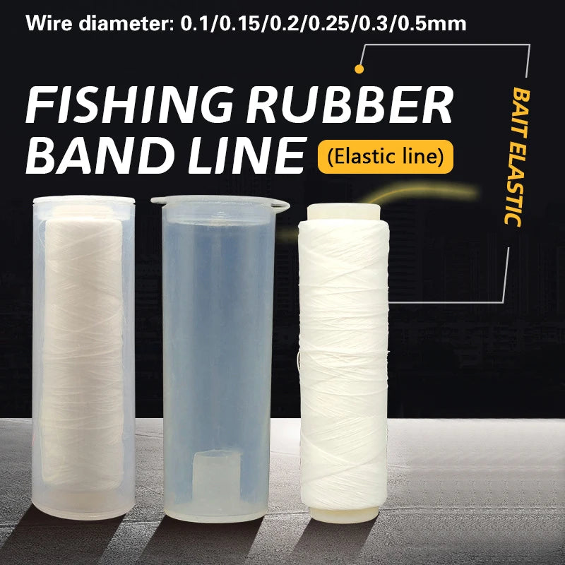 Nylon Bait Binding Line, Elastic Line, Rubber Band Line, Sea Fishing Gear Accessories