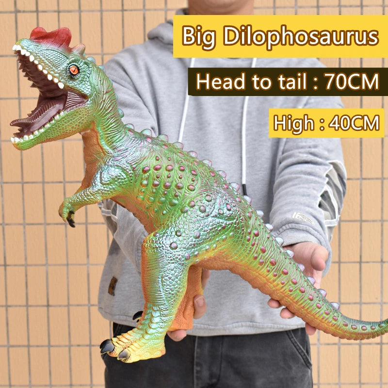 68CM Big Size Dinosaur Toy Jurassic Park Tyrannosaurus Rex Soft Puppets Velociraptor Shark Dinosaur Worlds Model Toys for Boys