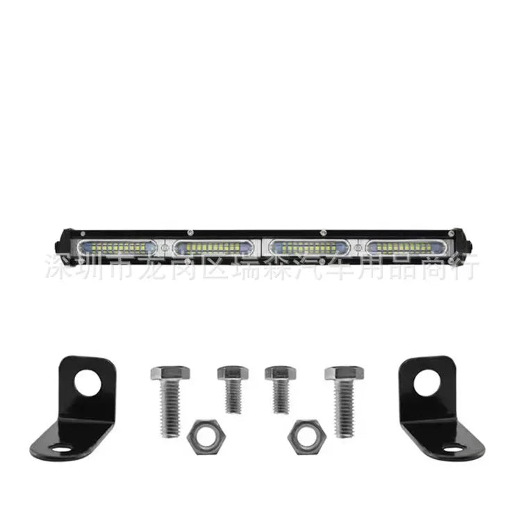 LED Small Single Row Long Strip Work Light Off-road Light Grille Spotlight Suitable for Off-road Vehicles and Trucks