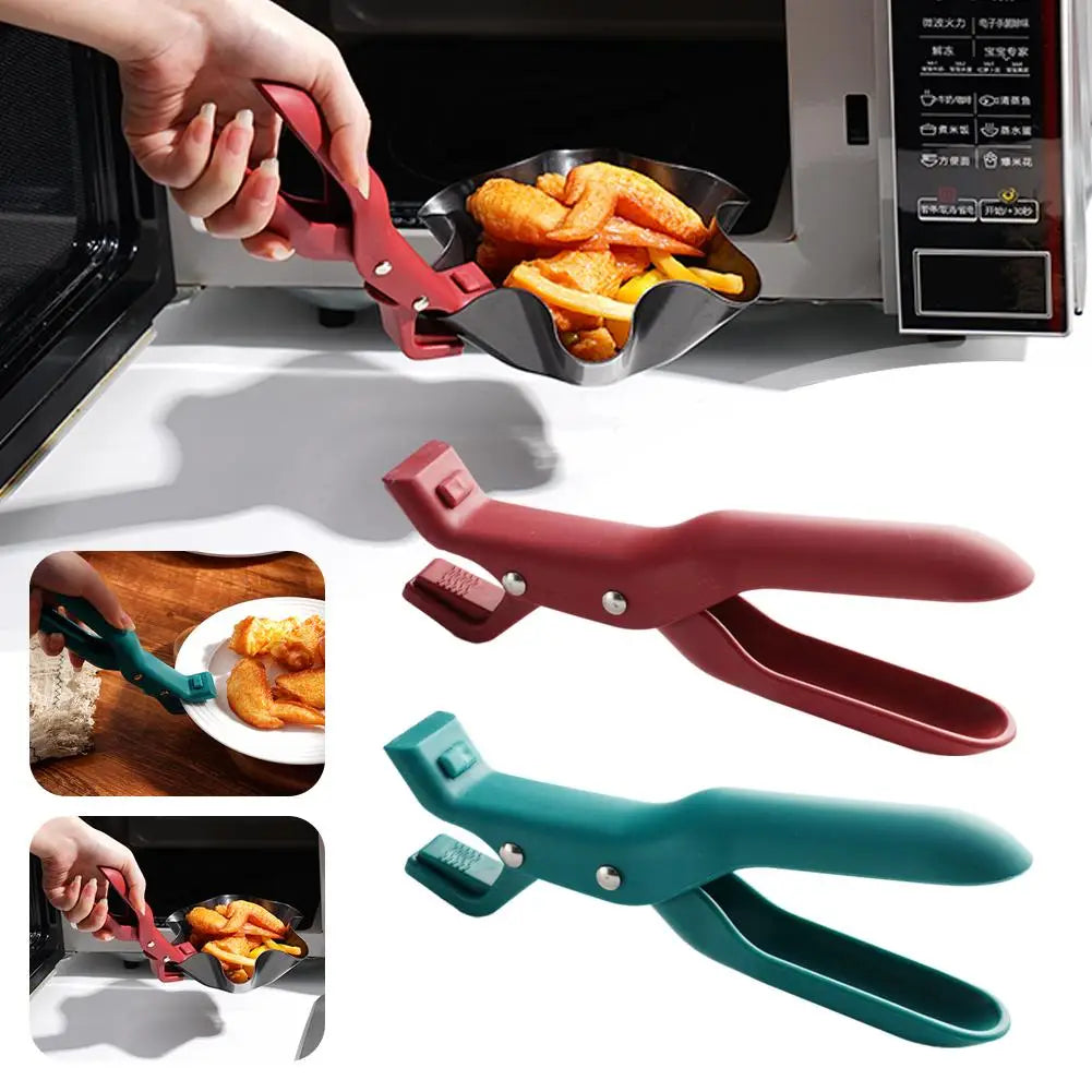 Multi-Purpose Anti-Scald Bowl Holder Clip Solid Color Clip Color Anti Home 2 Silicone Tools Scalding Kitchen Q4F9